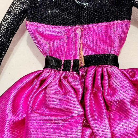 Barbie Fashion Avenue #14980 Purple Black Party Dress Outfit Clothes 1995 - Picture 6 of 7